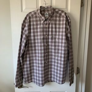 Lacoste Long Sleeve Plaid Shirt